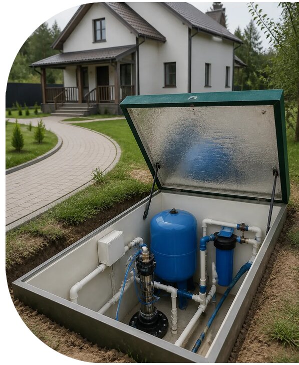 Автономное водоснабжение дома в Соликамске от 154575 р. | АПаруса-Слк
